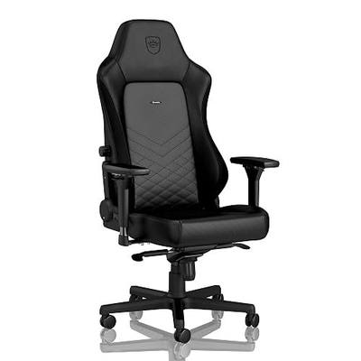 noblechairs Hero Gaming Chair/Office Chair with Lumbar Support, PU Faux Leather, Black