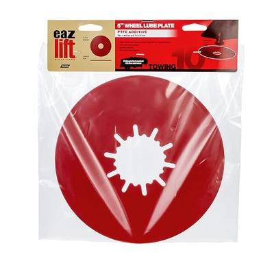 Camco EAZ-Lift Premium 10” Camper/RV 5th Wheel Lube Plate - Features No Tool Installation & Protects 5th Wheel Trailer Against Friction and Wear - Crafted w/PTFE (44668)