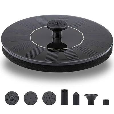 LAWOHO Solar Fountain Pump 1.5W Upgraded Submersible Solar Water Fountain Panel Kit for Bird Bath,Small Pond,Garden and Lawn Solar Water Pump Built-in Filter