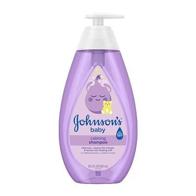 Johnson's Baby Calming Shampoo with Soothing NaturalCalm Aromas, Gentle, Hair Wash, Baby Essentials, Hypoallergenic, No Added Parabens and Sulfates, Baby Essentials, 20.3 fl. Oz