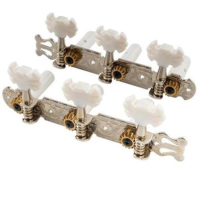 Musiclily Pro 3+3 Lyra Style Classical Guitar Machine Heads Tuning Pegs Keys Tuners Set Butterfly Button Nickel