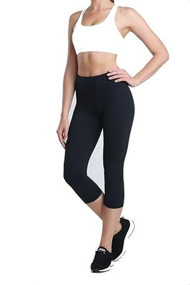 Yoga Pant Tummy Control Running Capris Stretch Workout Leggings