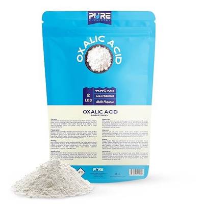 Ecoxall Oxalic Acid Fine Powder, 99% Pure, 2 lbs (32 oz), Pack of 1 | Multi-Surface Rust and Water Stain Remover, Wood Bleach and Brightener for Decks, Hardwood Floors, and Furniture