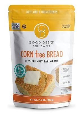 Good Dee’s Corn Bread Baking Mix - Grain Free, Sugar Free, Gluten Free, Wheat Free, and Low Carb,7.5 Oz