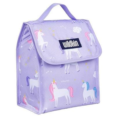 Wildkin Kids Insulated Lunch Bag – Keeps Food Hot or Cold, Easy-Clean Lining and BPA-free for Boys & Girls, Ideal for School, Travel & Daycare - Unicorn