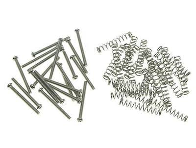 Dopro Pack of 20 USA/Imperial Thread Guitar Humbucker Pickup Screws Humbucker Pickup Height Screws with Springs for GB/EMG/Seymour Duncan/Dimarzio Nickel