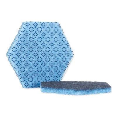 3M Scotch-Brite 09634 Low Scratch Scour Pad 2000Hex, Blue (Pack of 15)