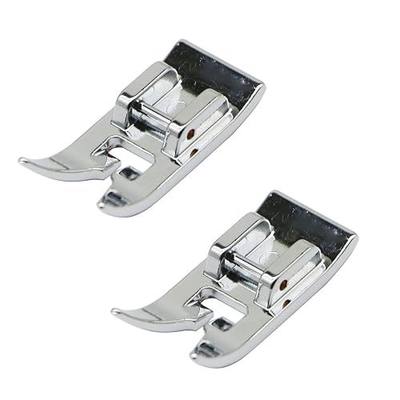 2 PCS Zig Zag Presser Foot, Straight Stitch Presser Foot Universal General Purpose Zigzag Snap On Foot for Singer, Brother, Janome, Kenmore, Babylock, Toyota, Etc Domestic Sewing Machines