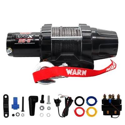 WARN VRX 25-S Powersport Winch for ATV & UTV with 2,500 lb Pulling Capacity | Synthetic Rope, Sealed Motor, All-Metal Gear Train, Waterproof Design for ATV/UTV Recovery and Trail Riding