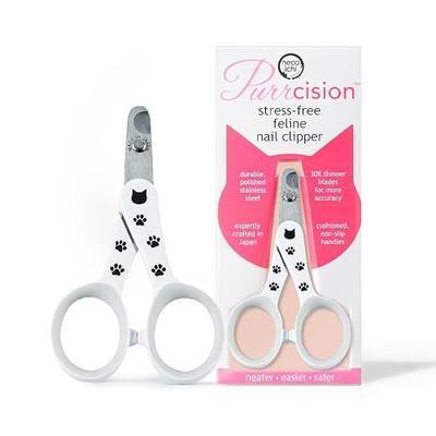 Necoichi Purrcision Stainless Steel Cat Nail Clipper, Made in Japan (White)