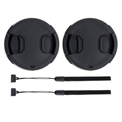2-Pack 58mm Front Lens Cap Cover with Keeper for 58mm DSLR Mirrorless Lens | for Canon EOS Rebel T7 T6 T5 T100 4000D 2000D SL3 SL2 SL1 T8i T7i T6s T6i T5i T4i T3i T2i with EF-S 18-55mm Kit Lens & More