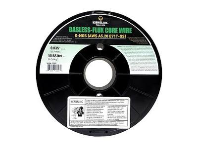 (Made in USA) K-NGS E-71TGS 0.035in. Dia 10lb. Gasless-Flux Core Wire Welding wire