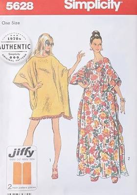 Simplicity S5628 Women's Vintage Caftan Sewing Pattern, Sizes 8-40