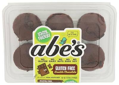 Abe's Double Chocolate Muffin 6 Count, 5.5 OZ