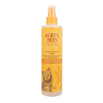 Burt's Bees for Pets Cat Dander Reducing Spray with Colloidal Oat Flour and Honey, Waterless Grooming Spray for Dry Skin & Dandruff Control, Cat Dander Remover for Allergy Support, 10 Fl Oz - 2 Pk