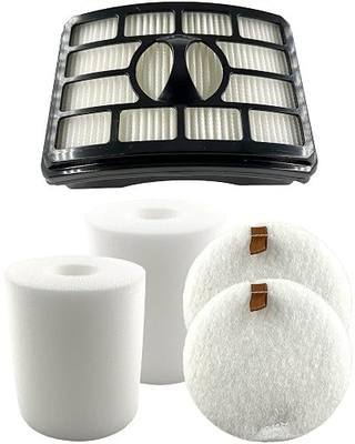 Dttery Filter NV500 NV501 NV510 NV552 UV560 Replacement for Shark Vacuum | NV503 NV505 NV520 NV642 ZU780 ZU782, Rotator Pro Professional Lift Away Upright, Part XHF500, XFF500, 3 Foam & Felt, 1 Hepa