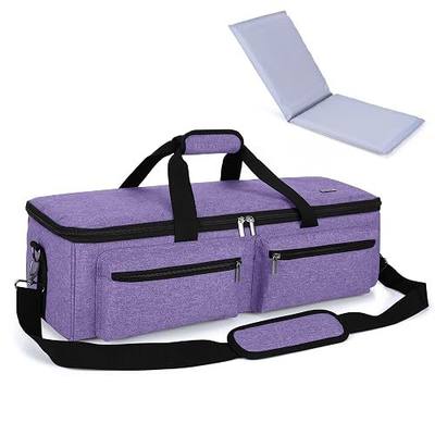 LUXJA Carrying Bag Compatible with Cricut Explore Air and Maker, Purple | Tote Bag Compatible with Cricut Explore Air, Silhouette Cameo 4 and Supplies (Bag Only, Patent Design)