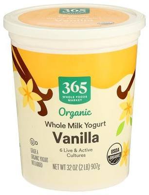 365 by Whole Foods Market, Organic Vanilla Whole Milk Yogurt, 32 oz