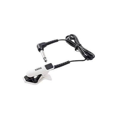 Korg CM-300 Clip-on Contact Microphone w/ 1.2" Maximum Width - White & Black