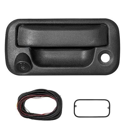 RED WOLF Tailgate Handle W/Reverse Backup Camera Replacement for 2004-2014 Ford F150, 2008-2016 F-250/F-350/F450/F550 Pickup Rear View Parking Camera RCA Connector Wide Angle Optional Guideline
