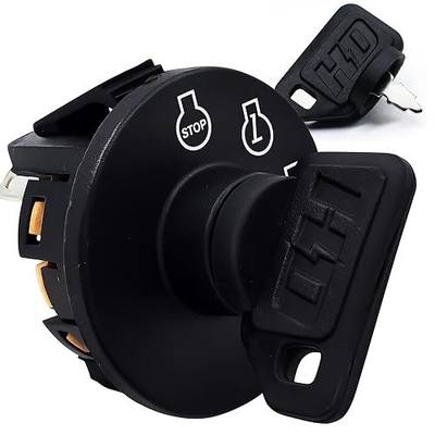 HD Switch Starter Ignition Key Switch Replaces Toro Time Cutter Titan SW3200 SW4200 SW5000 MX4200 MX4250 MX4260 MX5060 MX5075 MX6050 SS5060 ZX4800 ZX4820 ZX5400 ZX5420 ZX6000 ZX6020 ZX6030 with 2 Keys
