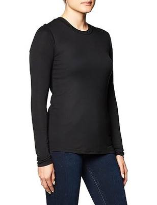 Lark & Ro Womens Long-Sleeve Crew Neck Shirt