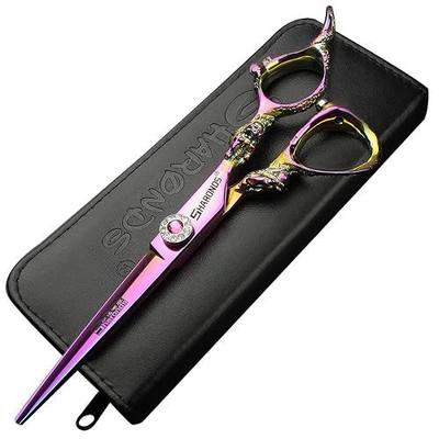 Hair Cutting Scissors Shears Professional Barber 6 inch Hairdressing | Japanese 440C steel,Home Use for Man Woman Adults Kids Hairdressing Scissor,Adjustable tension screw