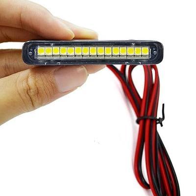 1Pcs 15 white Leds Led License Plate Light Waterproof Motorcycle Led Tail Light Trailer Light,Backup Light,Reverse Light,Side Marker Light for Motorcycle Scooter Bike ATV Car RV SUV