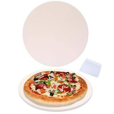 9” Round Small Pizza Stone for Toaster Oven | Cordierite Grilling Stone Bread Baking Stone for Grill, Oven | Bake Homemade Golden Crispy Crust Pizza