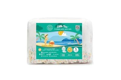 Little Toes Premium Natural Disposable Swim Diapers, Size 1–2 Small (13–20 lbs) (24 Count) | Baby Disposable Swim Diapers | Hypoallergenic, Chlorine & Fragrance-Free | Gentle on Sensitive Skin
