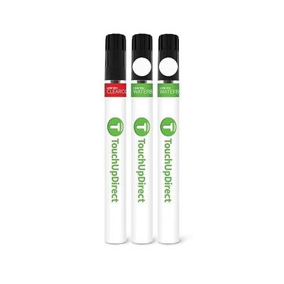 TouchUpDirect QAB White Pearl Tricoat Compatible with Infiniti Exact Match Touch Up Paint Brush - Essential Kit