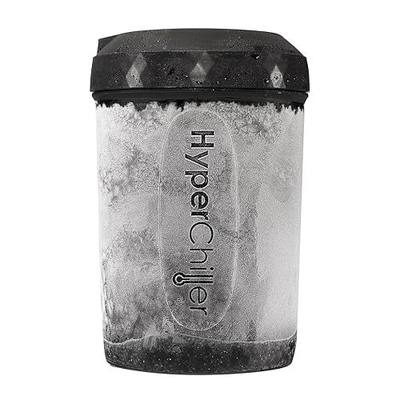 HyperChiller HC2 Patented Iced Coffee/Beverage Cooler, NEW, IMPROVED,STRONGER AND MORE DURABLE! Ready in One Minute, Reusable for Iced Tea, Wine, Spirits, Alcohol, Juice, 12.5 Oz, Black | NEW, improved, more durable build. Ready in 1 min - chills iced tea, wine, spirits, alcohol, juice & coffee