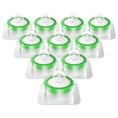 Sterile Syringe Filter PES 10 Pack, 0.22µm, 33mm, Individually Packed | 0.22µm Pore Size, 33mm Membrane Diameter, Hydrophilic Filtration High Throughput Sterile, Female Luer Lock & Male Luer Slip