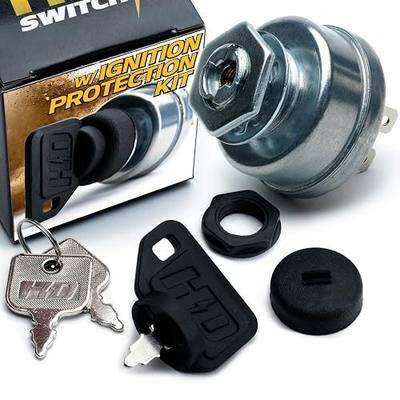 HD Switch OEM Upgrade Starter Ignition Key Switch fits Scag 48798 Turf Tiger & More - Ultimate Dual Dust Protection System Upgrade - w/ 2 Keys & Free Carabiner