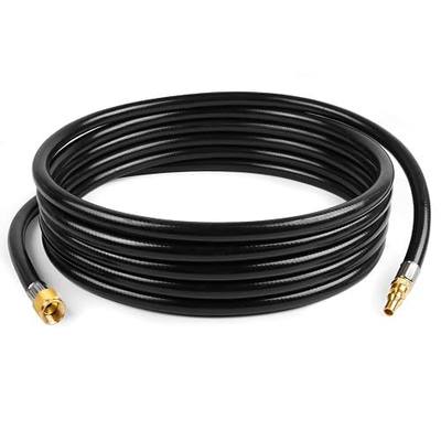 GASPRO 18 FT RV Quick Connect Propane Hose, 1/4" Male x 3/8" Female Flare Fitting, Propane Quick Connect Hose for RV to Grill, Camp Chef, Blackstone Griddle, Outland Fire Bowl and More