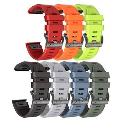 ANCOOL for Garmin Fenix 5X/7X/6X Watch Band Quickfit 26mm Watch Bands Compatible with Fenix 6X Pro/5X Plus/7X Pro/8 51mm(Pack of 7)