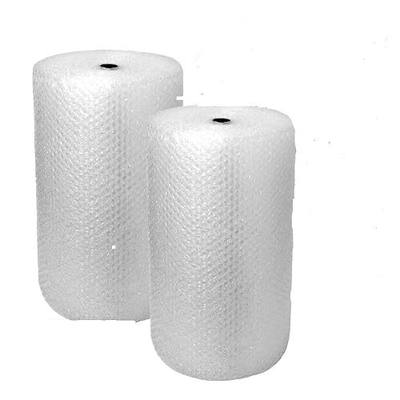 2-Pack Bubble Cushioning Wrap Rolls, 3/16" x 12" x 60' ft Total, Perforated Every 12" for Packaging, Shipping, Mailing