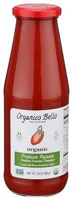 Organico Bello Organic Strained Passata Tomatoes, 24 OZ