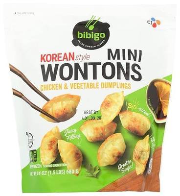 bibigo Mini Chicken & Vegetable Wonton, 24 Oz