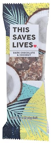 This Saves Lives Dark Chocolate Coconut Granola Bar, 1.4 OZ