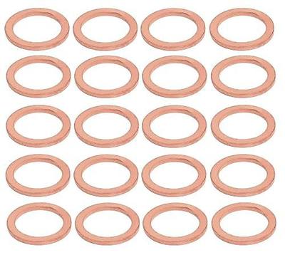 20Pcs 18x24x1.5mm Copper Crush Washer Flat Ring Seal Gasket Fitting M18
