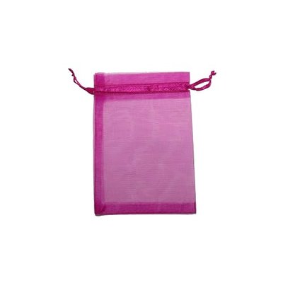 RakrisaSupplies 100Pcs Hot Pink Organza Bags 3x4" w/Drawstring | Accurate Sizing, Reinforced Stitching & Crease Free Sheer Organza Pouches | OB34-03