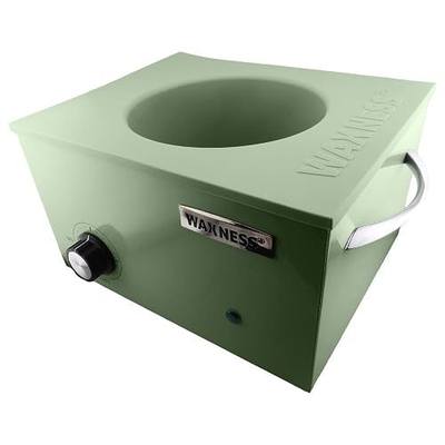 Waxness WN-6003 Elite-Series Large Professional Wax Heater Sage, 5.5 lb Capacity, Electronic Temperature Control, 300W, for Professional Use