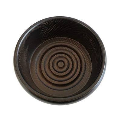 Goodfellas' Smile Emlok Wooden Shaving Bowl, Made in Italy | Handcrafted In Italy From Natural Wood To Build Rich, Creamy Lather With Your Favorite Shaving Brush