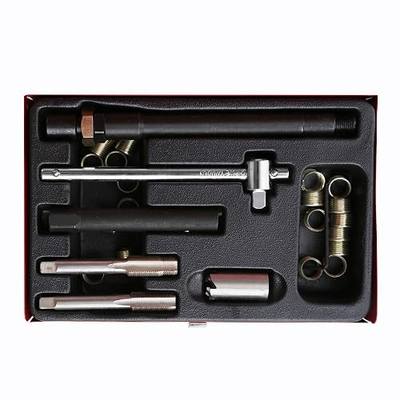 WINTOOLS 26pc Spark Plug Thread Repair Kit M14 x 1.25 with Metal Case