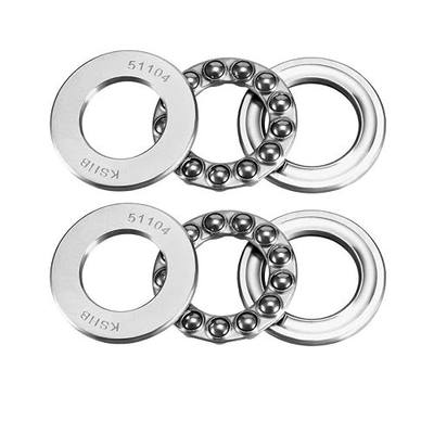 uxcell 51104 Thrust Ball Bearings 20mm x 35mm x 10mm Chrome Steel One-Way Rolling Direction 2pcs