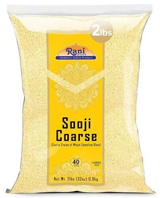 Rani Sooji Coarse (Farina, Suji, Rava, Rawa, Wheat Semolina) Flour 32oz (2lbs) 908g ~ All Natural | Vegan | NON-GMO | Indian Origin