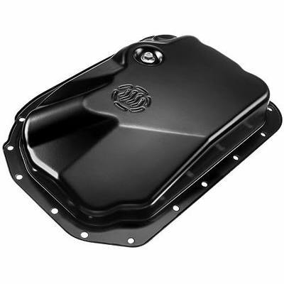 A-Premium Transmission Oil Pan with Drain Plug Compatible with Chevrolet Silverado Express Suburban GMC Sierra Savana Yukon Workhorse Isuzu Cadillac