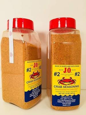 2 Pack J. O. #2 Crab seasoning 2-32 oz containers, Crab spice, Steam Crabs, Crab boil