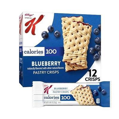 Special K Bar Pastry Crisps, 100 Calorie Snacks, Breakfast Bars, Blueberry, 5.28oz Box (12 Crisps)